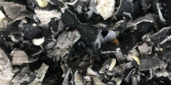 Recycling-Kunststoff-Schnitzel mit Schaumstoffanteil ansehen
